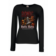 AC DC HELLS BELLS Дамска тениска с дълъг ръкав